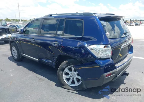 2012 Toyota Highlander Se z USA, uszkodzony, nr VIN 5TDZA3EH2CS031126